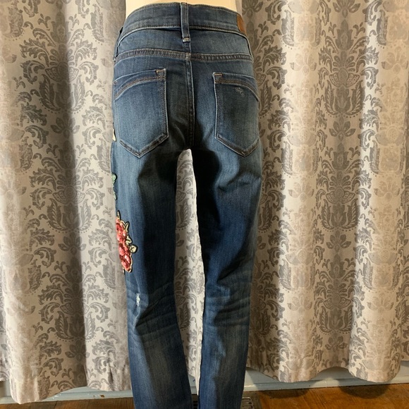 Express Legging Mid Rise Flower Jean - Picture 2 of 5